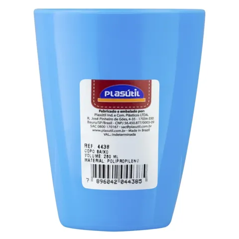 Copo Plástico Baixo 280ml Plasútil