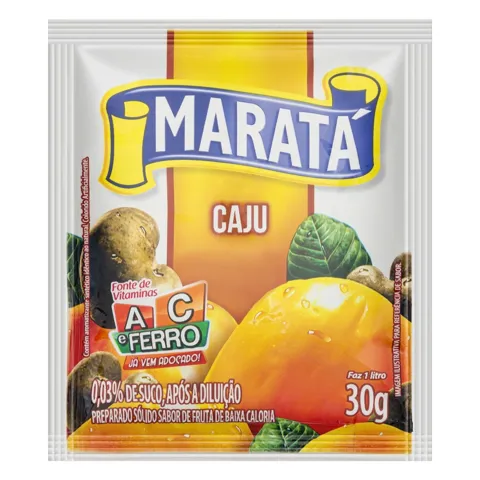 Refresco em Pó Caju Maratá Pacote 30g
