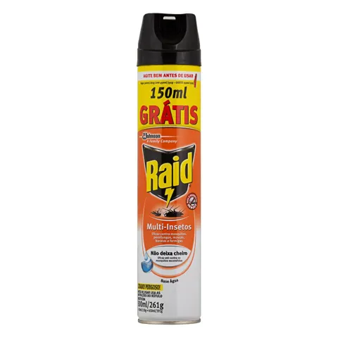 Inseticida Aerossol Multi-Insetos Raid 300ml