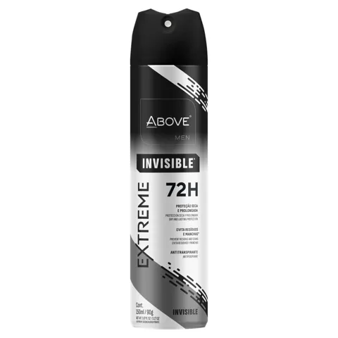 Antitranspirante Aerossol Invisible Above Men Extreme 150ml