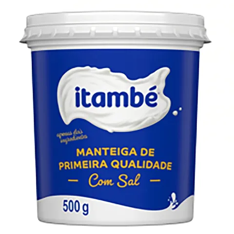 Manteiga de Primeira Qualidade com Sal Itambé Pote 500g