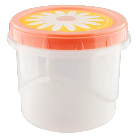 Pote Plástico Redondo Camomila 720ml Plasútil Decora