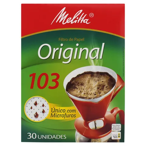 Filtro de Papel Original Melitta 103 Caixa 30 Unidades
