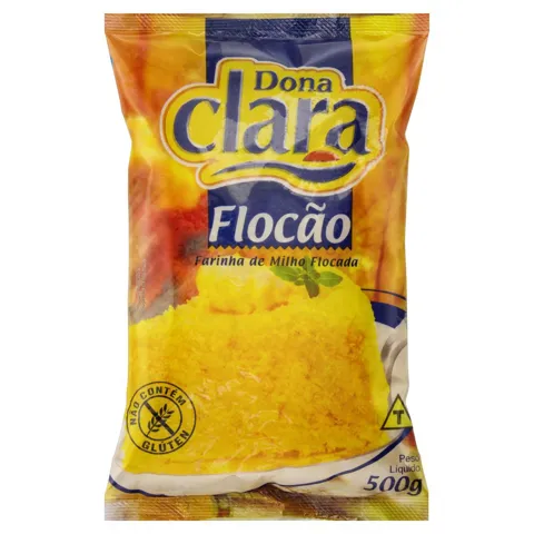 Farinha de Milho Flocão Dona Clara Pacote 500g