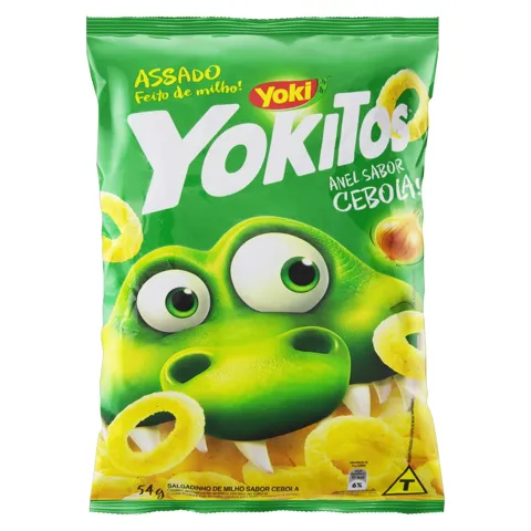Salgadinho de Milho Anel Cebola Yoki Yokitos Pacote 54g