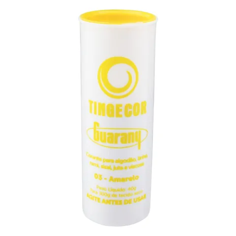 Corante de Tecido Amarelo Guarany Tingecor Tubo 40g