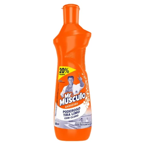 Desinfetante Banheiro Tira-Limo Mr Músculo Squeeze 500ml Grátis 20% de Desconto