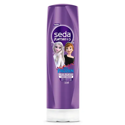Condicionador Infantil Frozen Seda Juntinhos Brilho Encantado Frasco 300ml