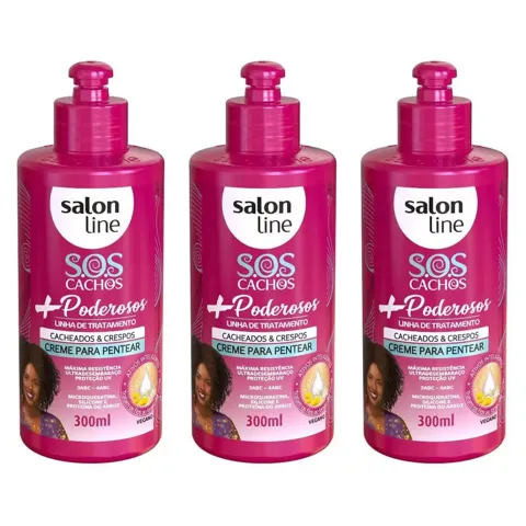 Creme De Pentear Salon Line 300Ml Sos Cachos +Poderosos