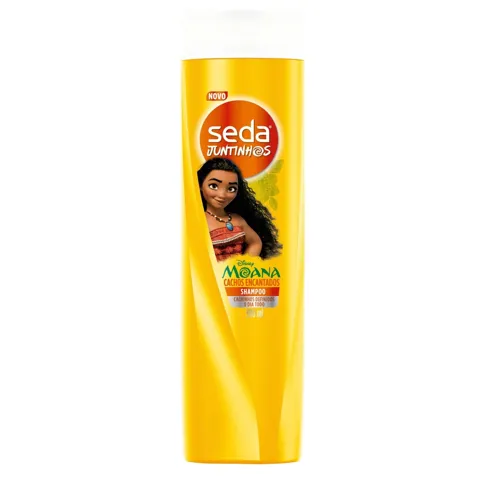 Shampoo Infantil Moana Seda Juntinhos Cachos Encantados Frasco 300ml