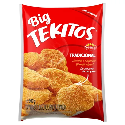 Empanado de Frango Tradicional Big Tekitos Pacote 900g