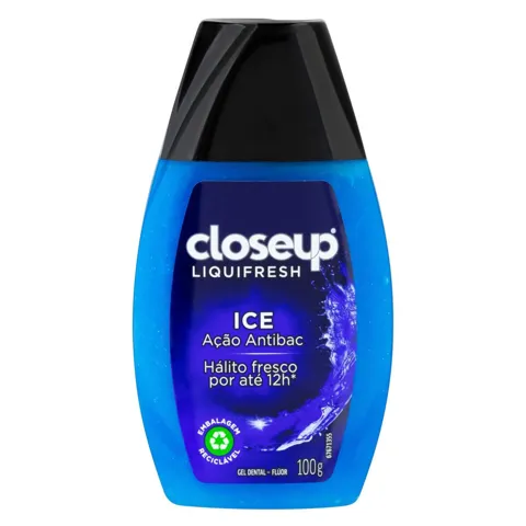 Gel Dental Ice Closeup Liquifresh Frasco 100g