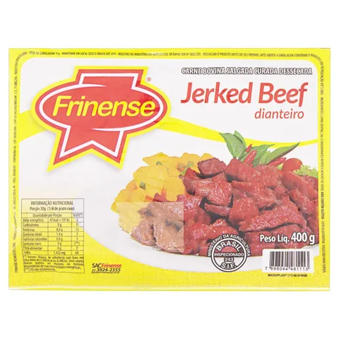 Dianteiro Bovino Jerked Beef Frinense 400g