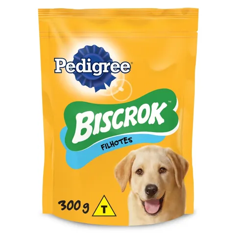 Petisco para Cães Filhotes Leite Pedigree Biscrok Pouch 300g