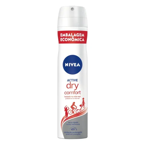 Desodorante Aerossol Dry Comfort Nivea Active 200ml Embalagem Econômica