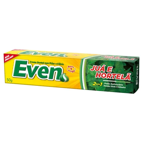 Creme Dental Juá e Hortelã Even Caixa 50g