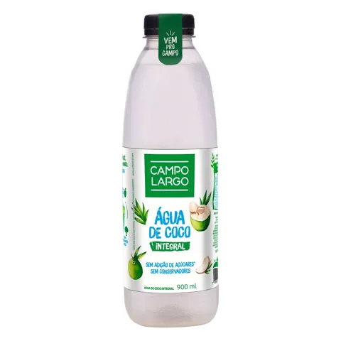 Água de Coco Integral Campo Largo Garrafa 900ml