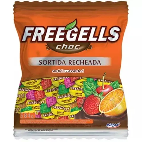 Bala Freegells Choc Sortido 475G Riclan
