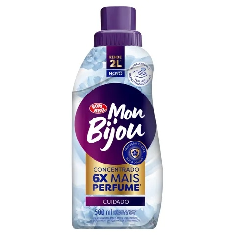 Amaciante de Roupa Concentrado Cuidado Mon Bijou Frasco 500ml