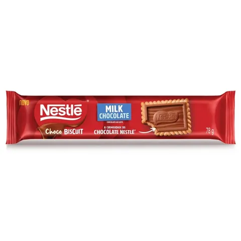 Biscoito Nestlé Choco Biscuit Milk Chocolate - 78g