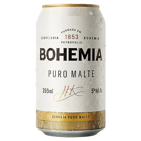 Cerveja Pilsen Puro Malte Bohemia Lata 350ml
