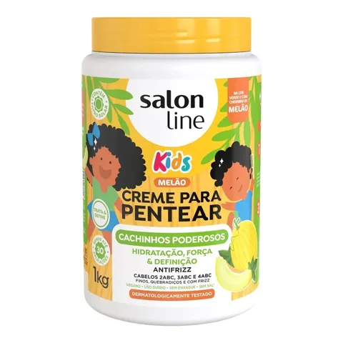 Creme para Pentear Salon Line Kids Cachos Poderosos Melão 1Kg