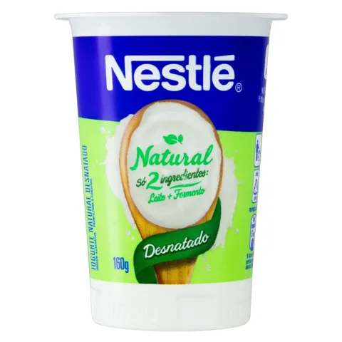 Iogurte Desnatado Natural Nestlé Pote 160g