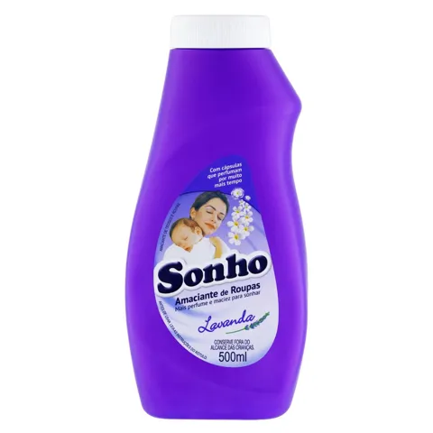 Amaciante de Roupa Diluído Lavanda Sonho Frasco 500ml