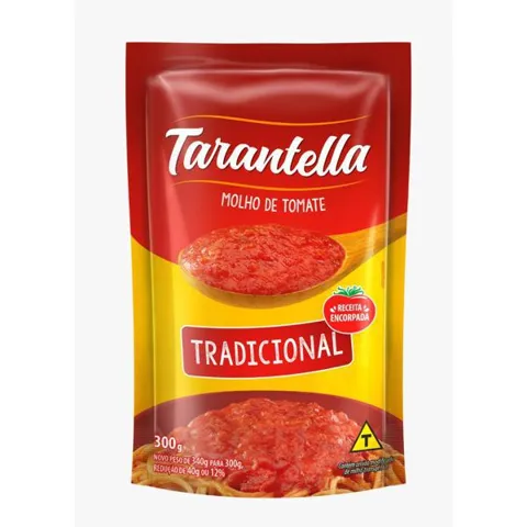 Molho de Tomate Tradicional Tarantella Sachê 300G