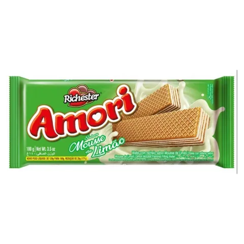 RICHESTER AMORI WAFER MOUSSE DE LIMÃO 80G