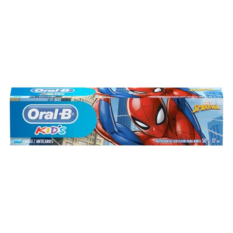 Creme Dental com Flúor Chiclete Spider-Man Oral-B Kids Caixa 50g