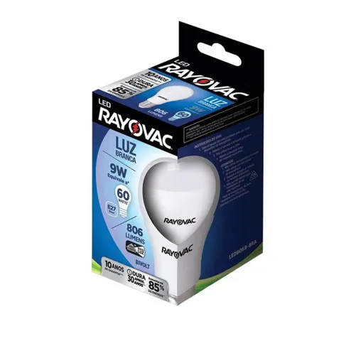 Lâmpada Led Rayovac A60 9W Bivolt 6500K