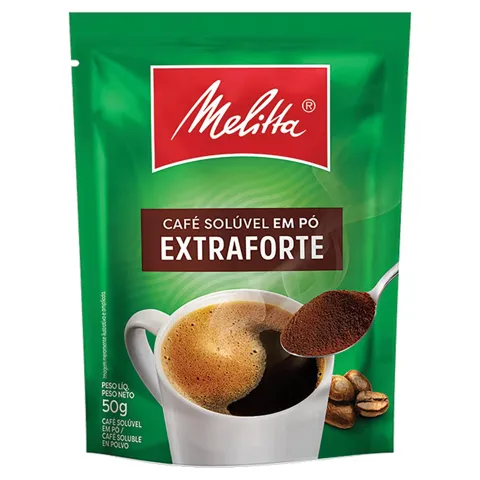 Café Solúvel em Pó Extraforte Melitta Sachê 50g