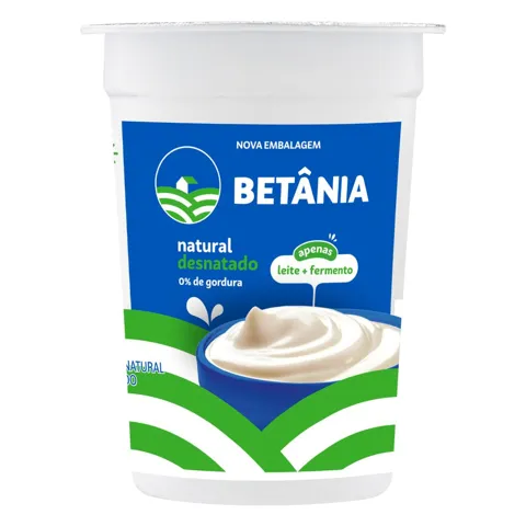 Iogurte Desnatado Natural Betânia Copo 170g