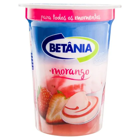 Iogurte Integral Calda Morango Betânia Pote 150g