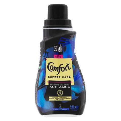 Amaciante de Roupa Concentrado Anti-Aging Comfort Hydra Sérum Expert Care Frasco 500ml