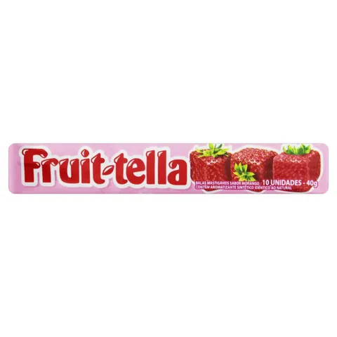 Bala Morango Fruit-Tella Pacote 40g
