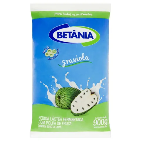 Bebida Láctea Fermentada Graviola Betânia Pacote 900g