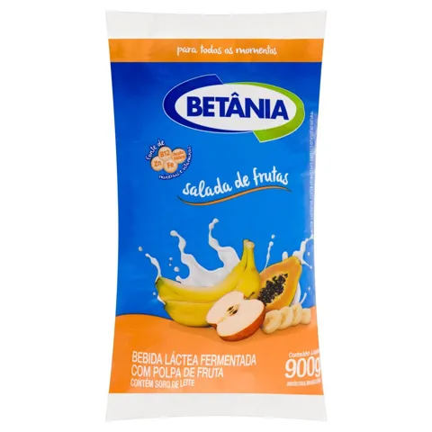 Bebida Láctea Fermentada Salada de Frutas Betânia Pacote 900g