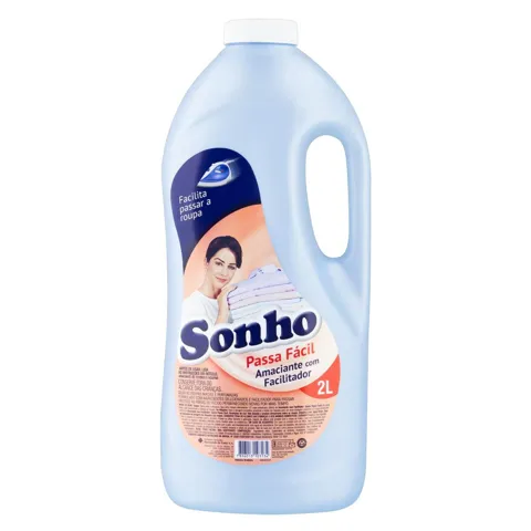 Amaciante de Roupa Diluído Sonho Passa Fácil Frasco 2l
