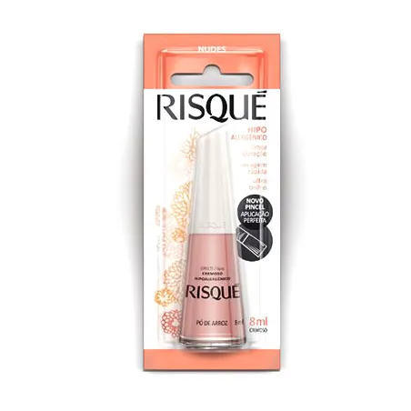 Esmalte Risqué 8Ml Pó de Arroz
