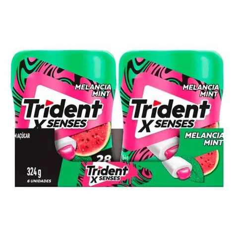 Chicle Trident X Senses 54G Melancia
