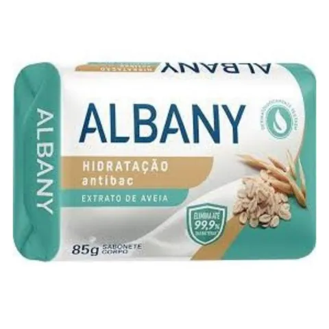 Sabonete Albany Suave Feminino Extrato de Aveia Antibacteriano