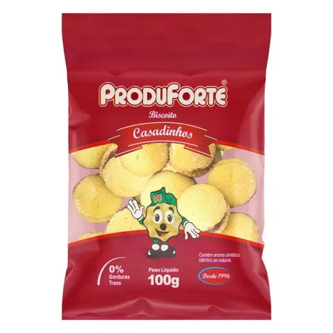 Biscoito Casadinho Produforte Pacote 100g