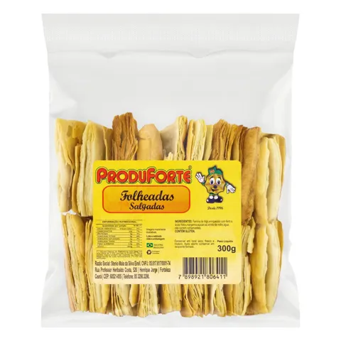 Biscoito Folhado Produforte Pacote 300g