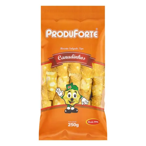 Biscoito Salgado Canudinho Produforte Pacote 250g