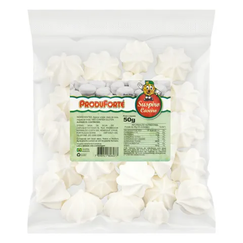Suspiro Caseiro Produforte Pacote 50g