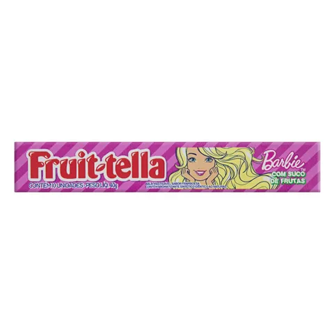 Bala Framboesa Barbie Fruit-Tella Pacote 40g
