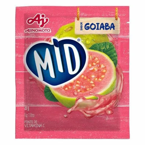 Refresco em Pó Mid Goiaba 20g