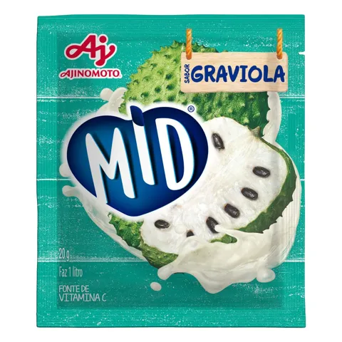 Refresco em Pó Graviola Mid Pacote 20g